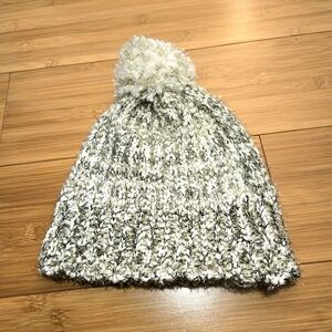 New Sparkly Knit Pom-Pom Beanie